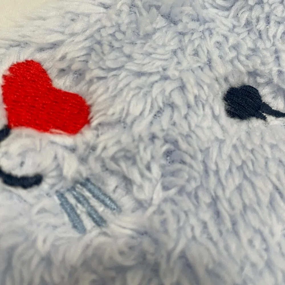 ~ Baby Gap 6-12mo Easter Bunny Fleece Top Lavender PJ Plushie Soft Fluffy Purple - Picture 7 of 12